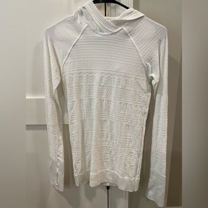 Lululemon White Hooded Shirt